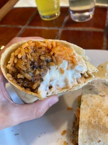 Authentic Mexican Burrito.