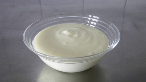 food that start with y yogurt in a bowl.
