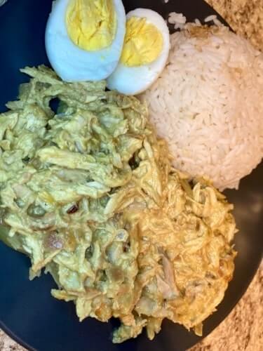 Peruvian aji amarillo recipes - aji de gallina.